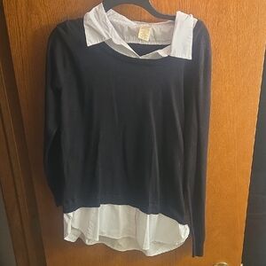 Faded Glory Kids Black and White Polo Shirt